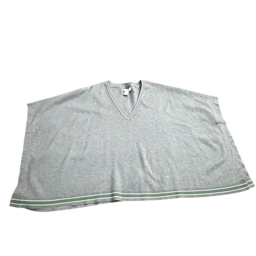 House of Harlow 1960 Sweater Poncho Grey‎ One Size Pullover